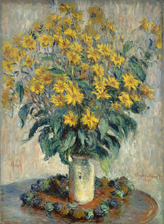 Jerusalem Artichoke Flowers by Claude Monet