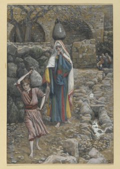 Jesus and his Mother at the Fountain by James Tissot