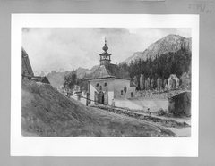 Kapelle auf dem alten Friedhof bei Ischl by Rudolf von Alt