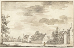 Kasteel Oud-Develstein bij Zwijndrecht by Joseph Adolf Schmetterling