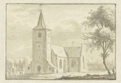 Kerk te Odijk by Abraham Rademaker