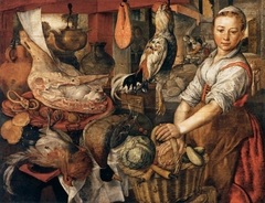 Kitchen Scene by Joachim Beuckelaer