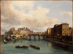 L'Ile de la Cité et le quai Conti, vus de la passerelle des Arts by Giuseppe Canella