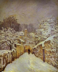 La neige à Louveciennes by Alfred Sisley