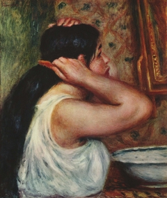 La Toilette: femme se peignant by Auguste Renoir