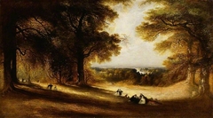 Landscape: View in Richmond Park by John Martin