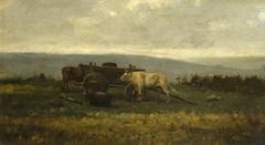 Landscape with Cattle by Charles-François Daubigny