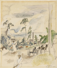 Landscape with Figures, Miami by Jules Pascin