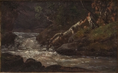 Landscape with Waterfall by Johan Christian Dahl