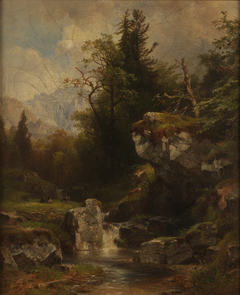 Landschaft im Salzkammergut by Anton Hansch