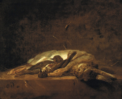 Lapin, grives mortes by Jean-Baptiste-Siméon Chardin