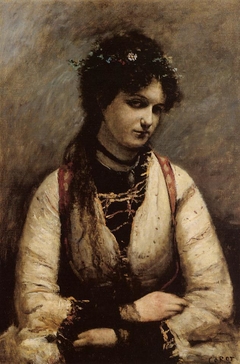 Mademoiselle de Foudras by Jean-Baptiste-Camille Corot