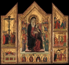 Madonna and Child Enthroned by Master of Monte Oliveto