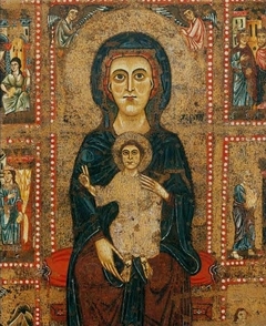 Madonna and Child on the throne by Maestro di Tressa