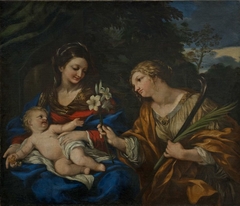 Mary and Child with Saint Martina by Pietro da Cortona