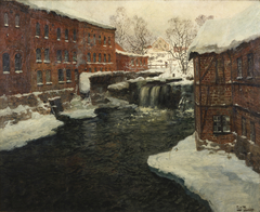 Mill Scene by Frits Thaulow