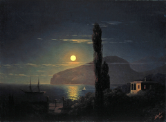 Moonlit night in the Crimea. by Ivan Aivazovsky