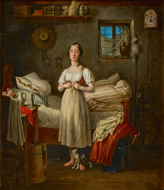 Morgentoilette eines Mädchens by Johann Michael Neder