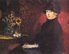 Mrs. Nicoline Peterssen by Eilif Peterssen