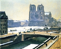 Notre Dame under Snow by Albert Marquet