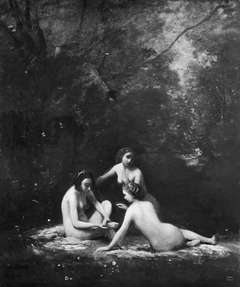 Nymphs Leaving the Bath by Jean-Baptiste-Camille Corot