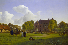 Nysø Manor at Præstø in Denmark by P C Skovgaard