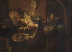 Old woman in the pantry by David Ryckaert III