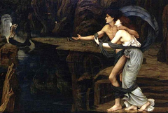 Orpheus and Eurydice on the Banks of the Styx by John Roddam Spencer Stanhope