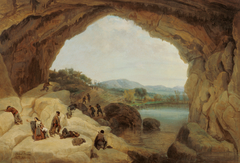 Outlaws Ambushed in the Cueva del Gato by Manuel Barrón y Carrillo