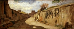 Outside Porta San Lorenzo, Rome by Elihu Vedder