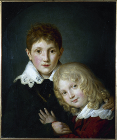 Paul (1804-1880) et Alfred (1810-1857) de Musset enfants by Fortuné Dufau