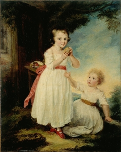 Portrait de deux fillettes, dit Les Gâteaux by William Artaud