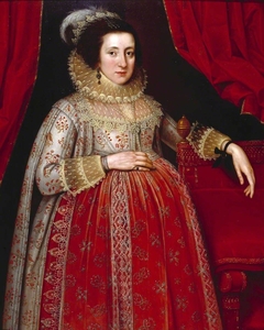 Portrait of a Woman in Red by Marcus Gheeraerts the Younger
