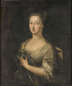 Portrait of Anne, Princess Royal and Princess of Orange, wife of Willem IV, Prince of Orange by Johann Friedrich August Tischbein