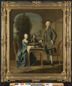 Portrait of Daniel Radermacher (1722-1803), Susanna Libertine Boogaert van Alblasserdam (1734-1780) and their son Samuel Radermacher (1764-1793) by Jan Appelius