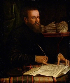 Portrait of F.De Pisia, a Papal Notary by Jacopino del Conte