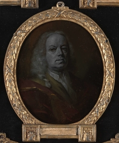 Portrait of Frans Greenwood, Miniaturist, Glass Engraver and Poet in Dordrecht by Aert Schouman