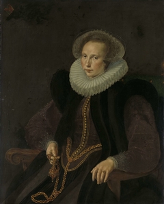 Portrait of Griete Jacobsdr van Rhijn, Wife of Jacob Cornelisz Banjaert, called van Neck by Cornelis Ketel