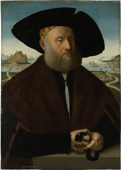 Portrait of Heinrich (?) vom Rhein zum Mohren by Conrad Faber von Kreuznach