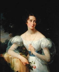 Portrait of Hortense Ballu by Hortense Haudebourt-Lescot