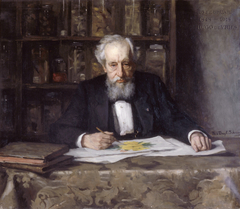 Portrait of Prof. Hugo de Vries by Thérèse Schwartze