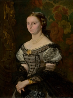 Portrait of Terézia Ujházy (née Prissnitzová) by Gyula Benczúr