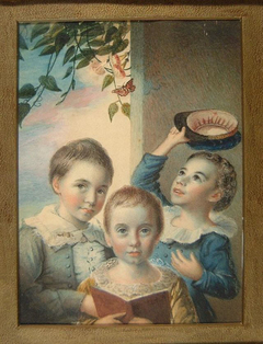 Portrait of Three Boys by Thomas Badger