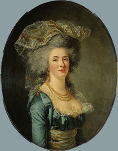 Portrait présumé de Philiberte-Orléans Perrin de Cypierre, comtesse de Maussion by Adélaïde Labille-Guiard