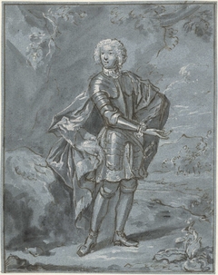 Portret van een onbekende man in harnas by Mattheus Verheyden