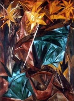 Rayonist Lilies by Natalia Goncharova