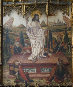 Retablo with Scenes from the Life of the Virgin-The Resurrection by Pere Espallargues