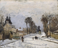 Road to Versailles at Louveciennes by Camille Pissarro