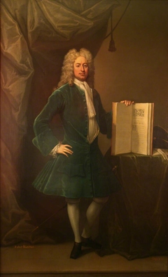 Robert Vansittart (1679-1719), holding Matthew Prior's 'Poems' by Edward Gouge