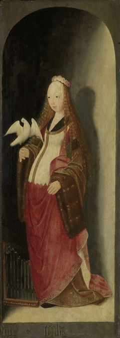 Saint Cecilia, right wing of a triptych by Unknown Artist